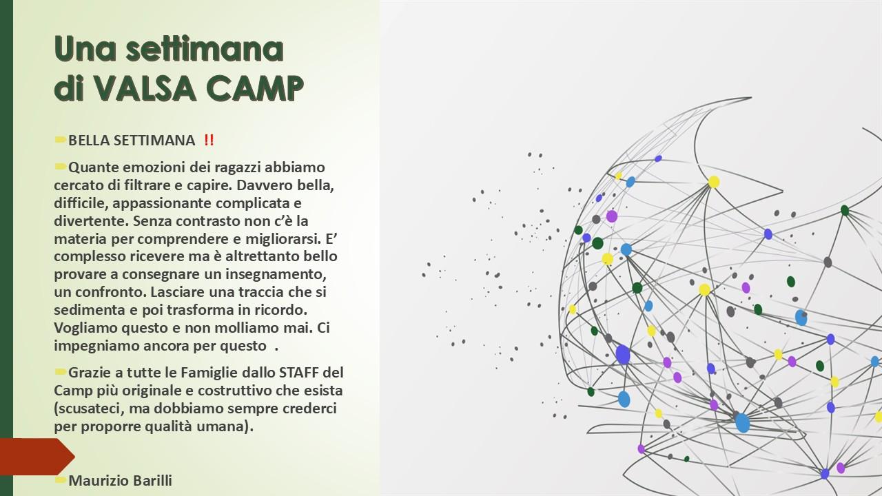 Valsa Camp 2026 – 1^ Settimana