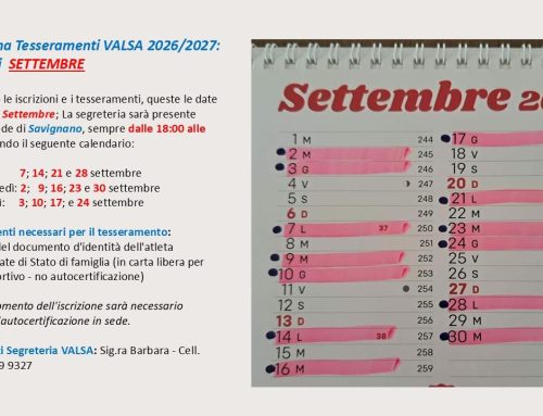 Settembre Iscrizioni 26/27