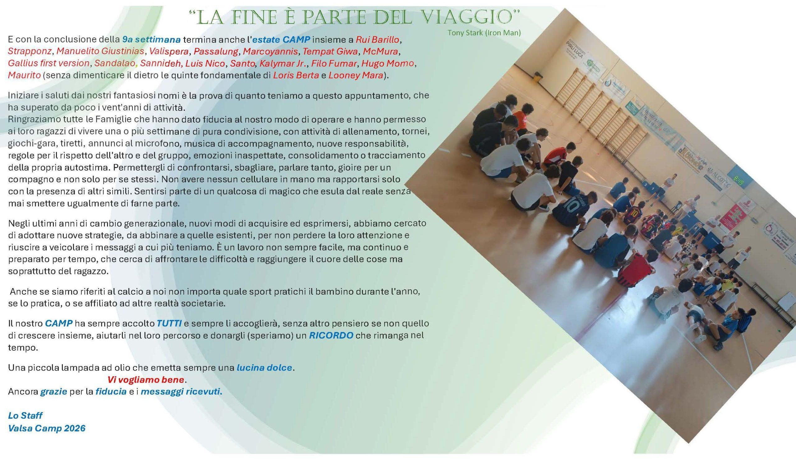Ultime dal CAMP