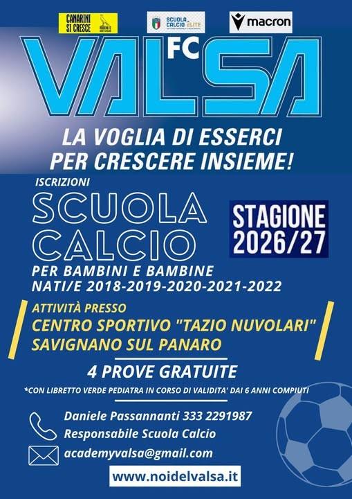 VALSA Scuola Calcio 2026/2027
